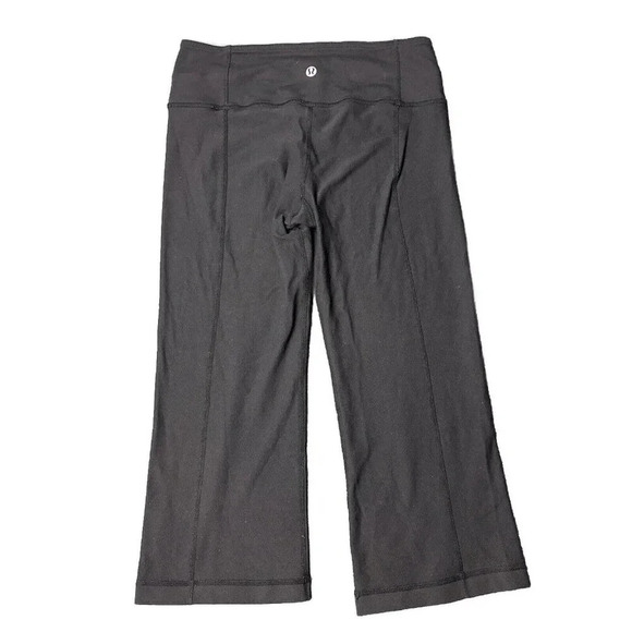 Lululemon Reversible Groove Crop Pant Black size 4 - Picture 1 of 12